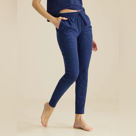 Outdoor Voices Cloudknit Sweatpant Navy mid rise soft stretchy loungewear travel - Picture 1 of 7